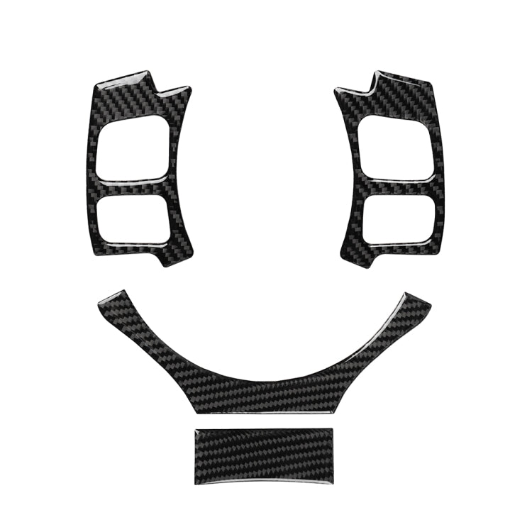 4 in 1 Car Carbon Fiber Steering Wheel Button Decorative Sticker for Lexus IS250 NX200 200t 300h, Left and Right Drive Universal by buy2fix