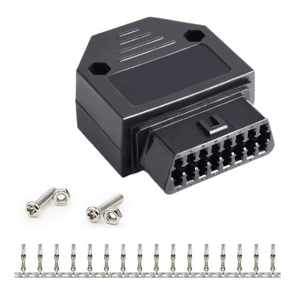 16PIN Car OBD 2 Female Connector OBD Plug + Case + Terminal + Screw - In Car by buy2fix | Online Shopping UK | buy2fix