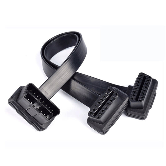 2 in 1 16PIN Car Elbow OBD Diagnostic Extended Cable OBD2 Cable by buy2fix