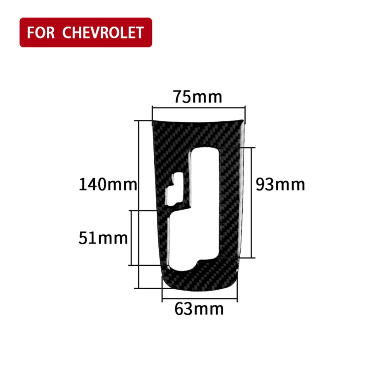 Car Carbon Fiber Center Control Gear Shift Position Panel Decorative Sticker for Chevrolet Cruze 2009-2015, Left and Right Drive Universal by buy2fix
