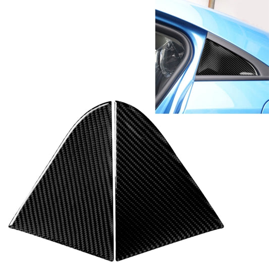 Car Carbon Fiber Rear Triangle Glass Decorative Sticker for Chevrolet Cruze 2009-2015, Left and Right Drive Universal by buy2fix