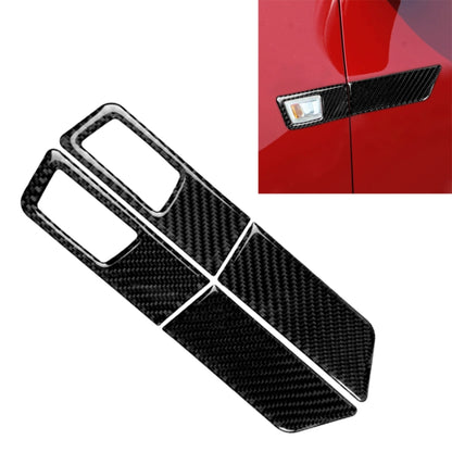 4 in 1 Car Carbon Fiber Turn Light Panel Decorative Sticker for Chevrolet Cruze 2009-2015, Left and Right Drive Universal by buy2fix