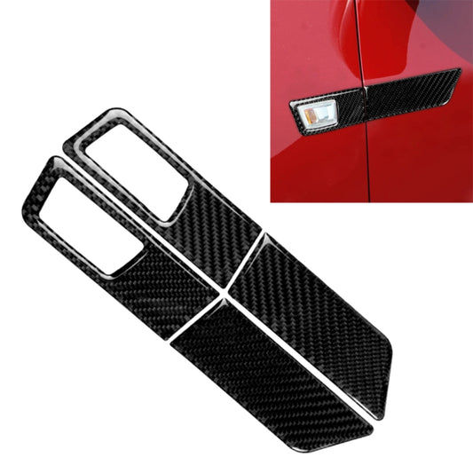 4 in 1 Car Carbon Fiber Turn Light Panel Decorative Sticker for Chevrolet Cruze 2009-2015, Left and Right Drive Universal by buy2fix