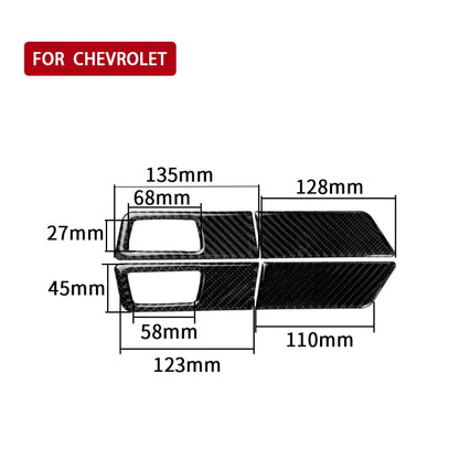 4 in 1 Car Carbon Fiber Turn Light Panel Decorative Sticker for Chevrolet Cruze 2009-2015, Left and Right Drive Universal by buy2fix