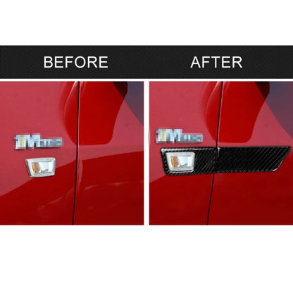 4 in 1 Car Carbon Fiber Turn Light Panel Decorative Sticker for Chevrolet Cruze 2009-2015, Left and Right Drive Universal by buy2fix