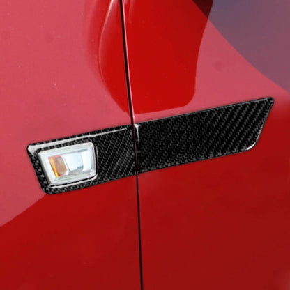 4 in 1 Car Carbon Fiber Turn Light Panel Decorative Sticker for Chevrolet Cruze 2009-2015, Left and Right Drive Universal by buy2fix