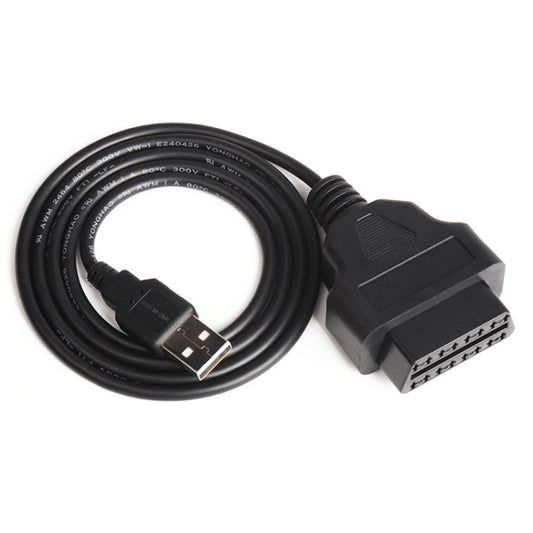 Car OBD 2 Female to USB Connector OBD Plug GPS Cable, Cable Length: 1m by buy2fix