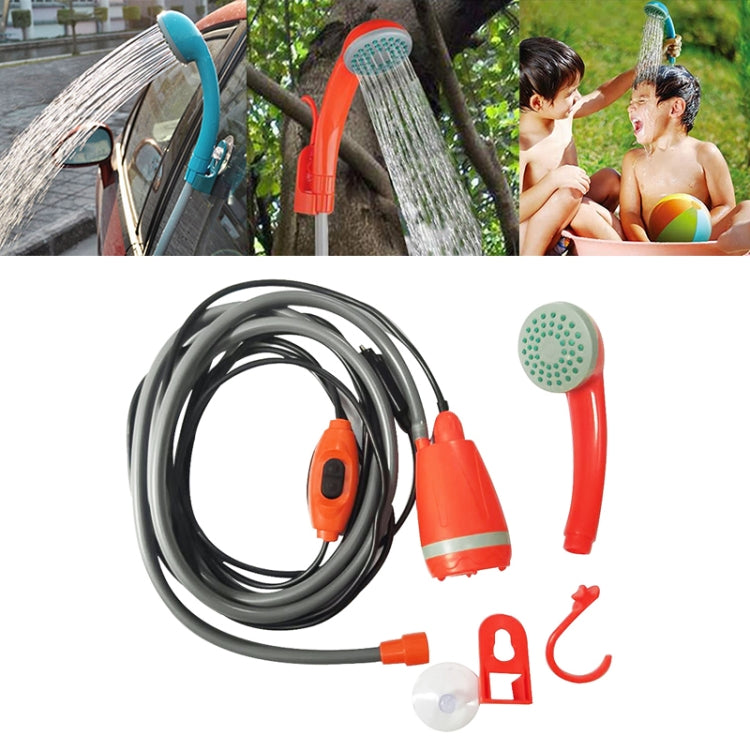 12V Portable Outdoor Universal Car Electric Shower Sprinkler Washer (Orange) - Car washing supplies by buy2fix | Online Shopping UK | buy2fix