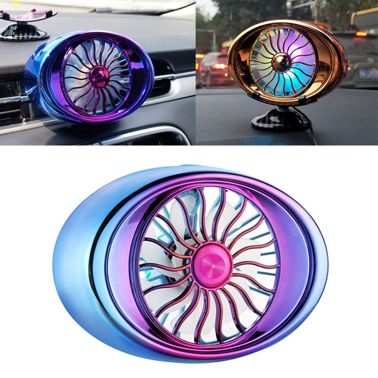 Car Vent Fan Multi-function USB Interface LED Lamp Portable Fan by buy2fix