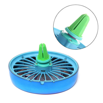 Car Vent Fan Multi-function USB Interface LED Lamp Portable Fan by buy2fix