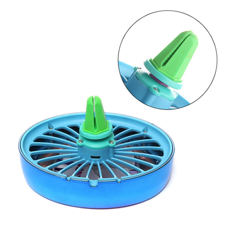 Car Vent Fan Multi-function USB Interface LED Lamp Portable Fan by buy2fix