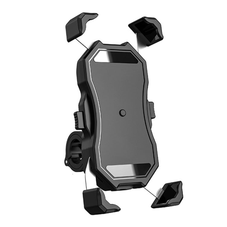 Motorcycle / Bicycle Semi-automatic Contraction Fixing Bracket Phone Holder -  by buy2fix | Online Shopping UK | buy2fix