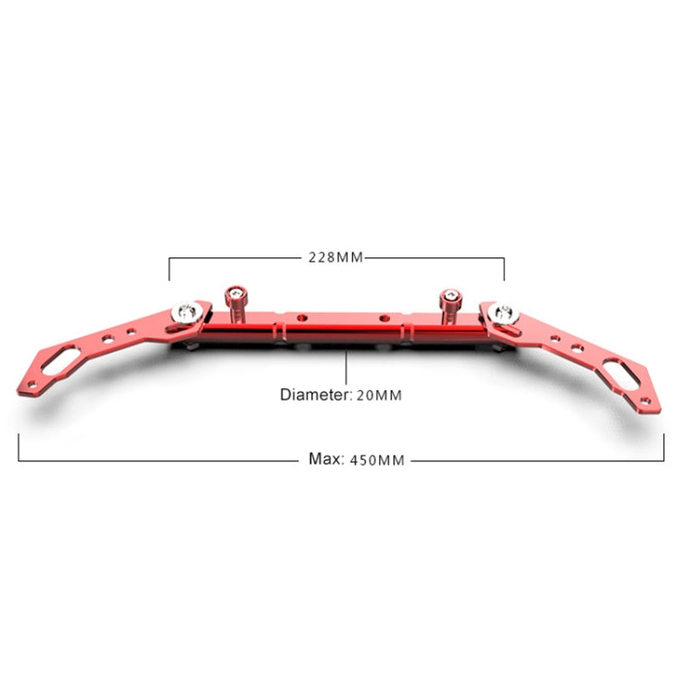 Motorcycle Modified GPS Navigation Mobile Phone Bracket Balance Bar Fixed for Kymco Downtown 300i 350i (Black) by buy2fix