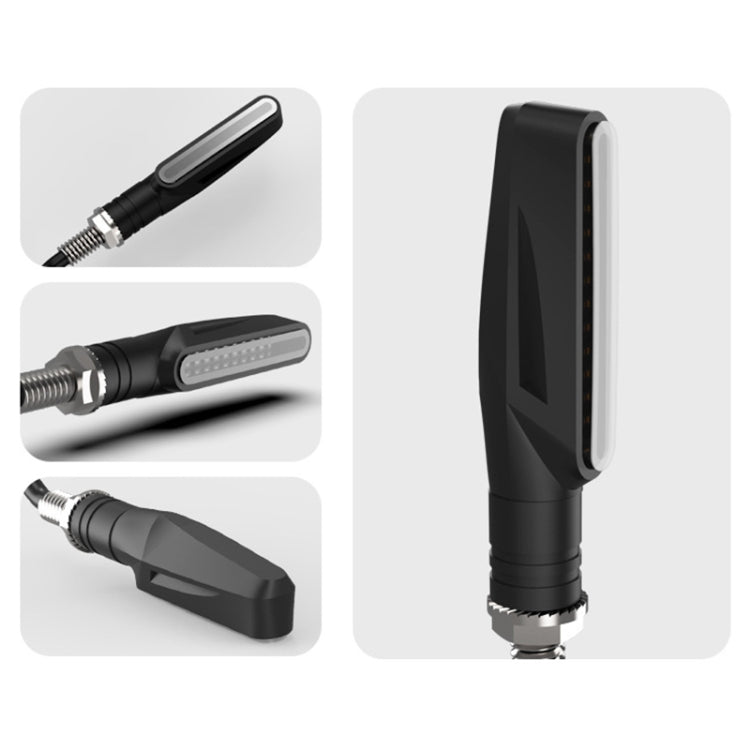 2 PCS D12V / 1W Motorcycle LED Waterproof Side Lights Turn Signal Light(Red Light) by buy2fix