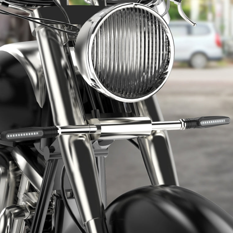 2 PCS D12V / 1W Motorcycle LED Waterproof Side Lights Turn Signal Light(Red Light) by buy2fix