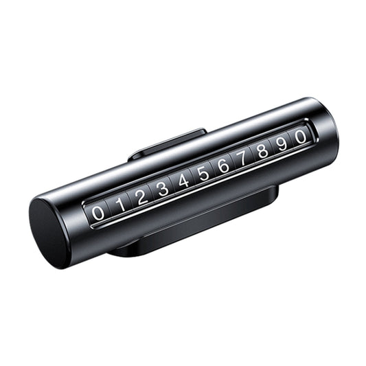 Car Metal Roller Creative Temporary Parking Card Parking Number Card (Black) by buy2fix