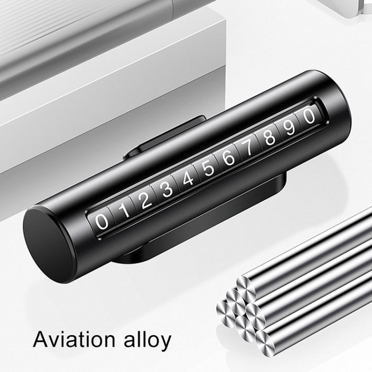 Car Metal Roller Creative Temporary Parking Card Parking Number Card (Red) by buy2fix