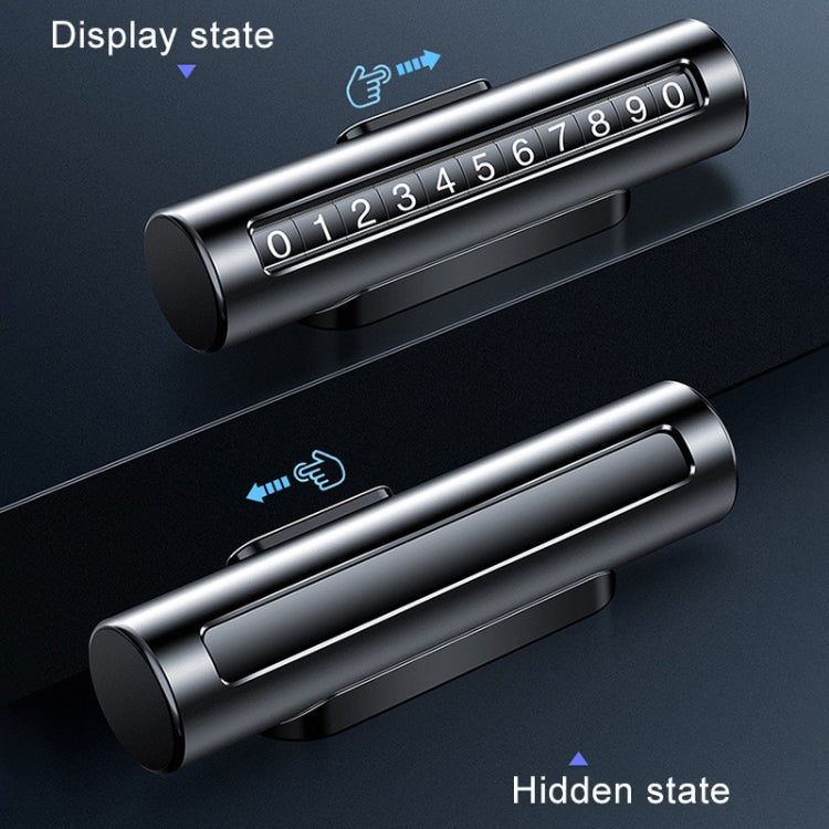 Car Metal Roller Creative Temporary Parking Card Parking Number Card (Red) by buy2fix