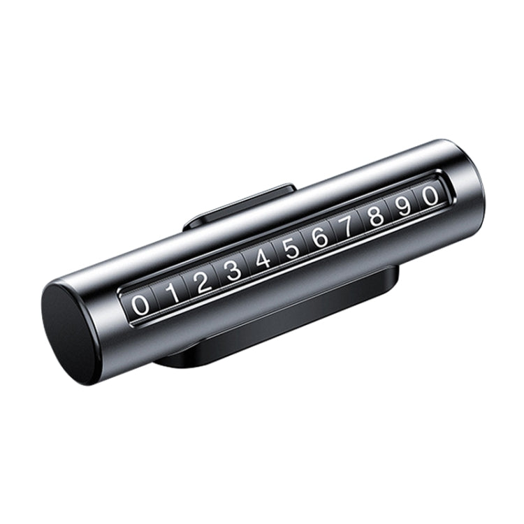 Car Metal Roller Creative Temporary Parking Card Parking Number Card (Silver Grey) by buy2fix