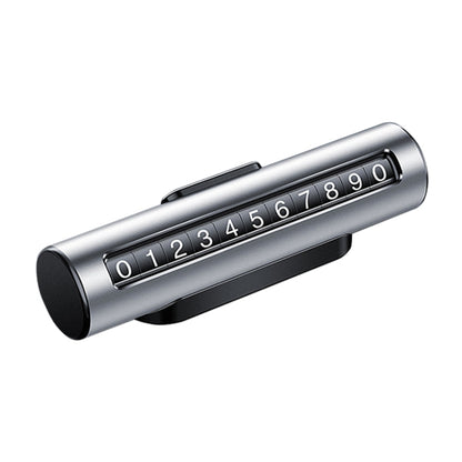 Car Metal Roller Creative Temporary Parking Card Parking Number Card (Silver) by buy2fix