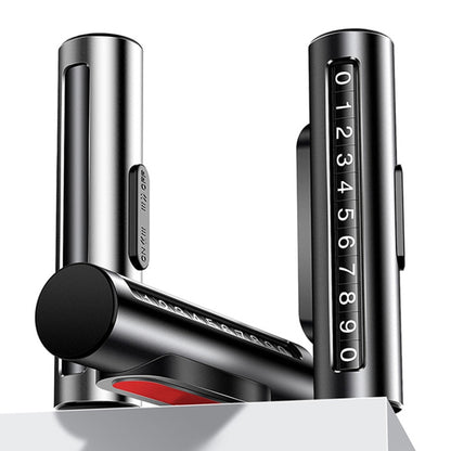 Car Metal Roller Creative Temporary Parking Card Parking Number Card (Silver) by buy2fix