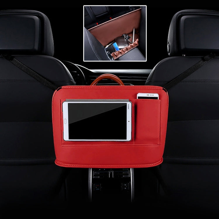 Car Front Seat Hanging Bag Mobile Phone Storage Bag (Red) by buy2fix