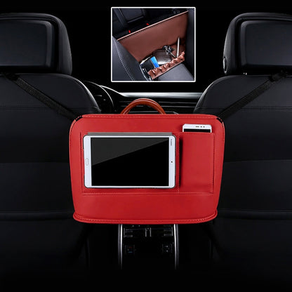 Car Front Seat Hanging Bag Mobile Phone Storage Bag (Red) by buy2fix