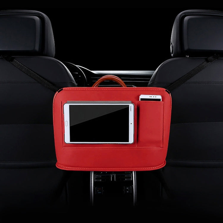Car Front Seat Hanging Bag Mobile Phone Storage Bag (Red) by buy2fix