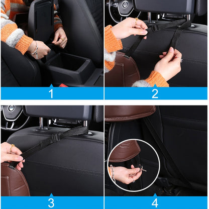 Car Front Seat Hanging Bag Paper Towel / Water Cup Storage Bag(Brown) by buy2fix