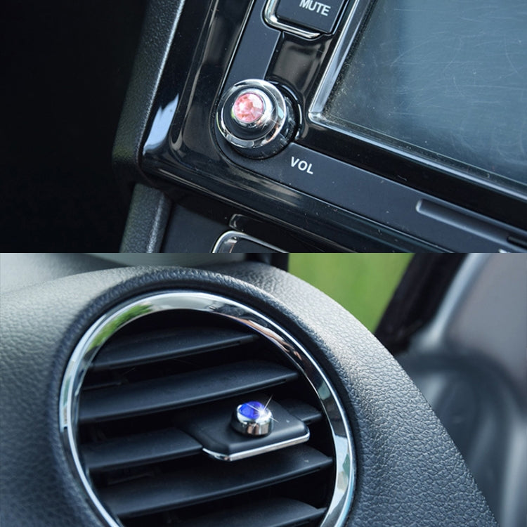 6 in 1 Car Diamond Sticker Set Personality Crystal Decoration (Black) by buy2fix