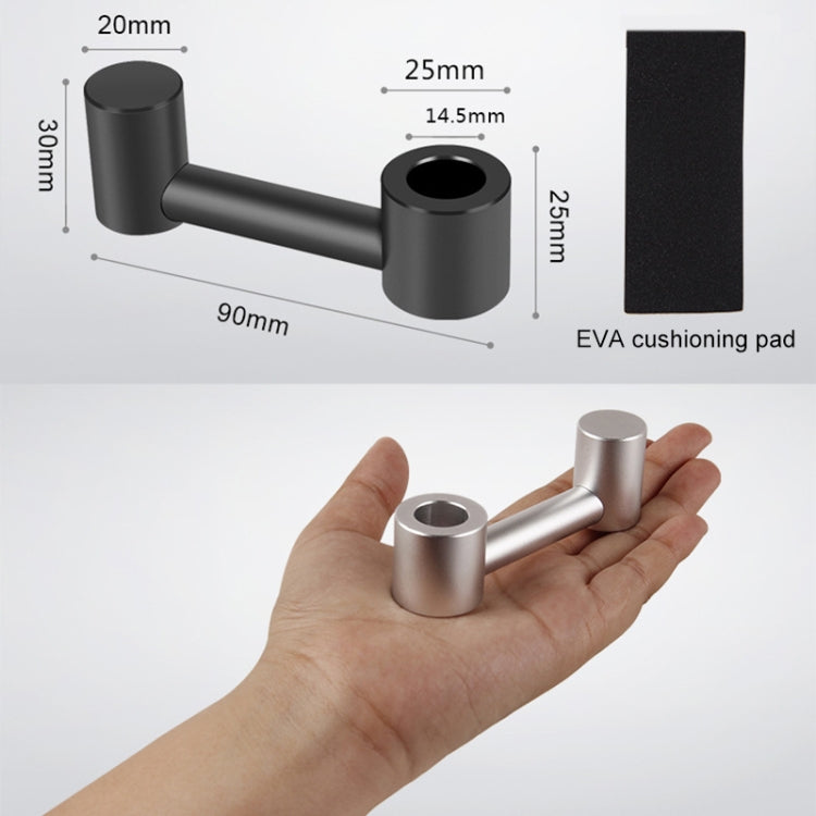 Car Hidden Creative Aluminum Alloy Seat Hook Organizer Storage Hanger (Black) by buy2fix