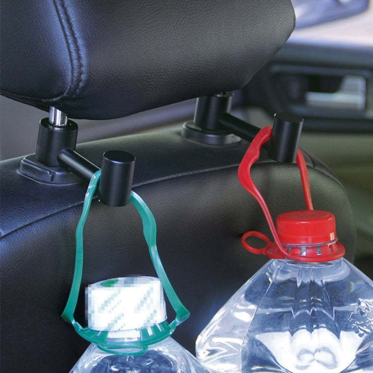Car Hidden Creative Aluminum Alloy Seat Hook Organizer Storage Hanger (Black) by buy2fix