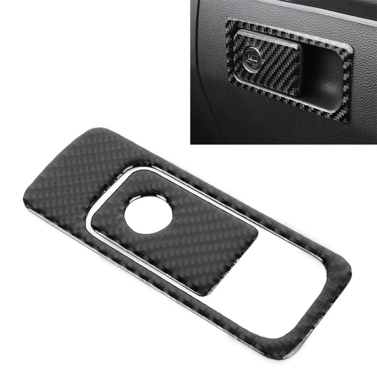 Car Carbon Fiber Front Passenger Seat Storage Handle Decorative Sticker for Volkswagen Tiguan L 2019-2021