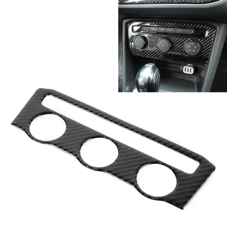 Car Carbon Fiber Air Conditioning Panel Decorative Sticker for Volkswagen Tiguan L 2019-2021, Low Configuration by buy2fix