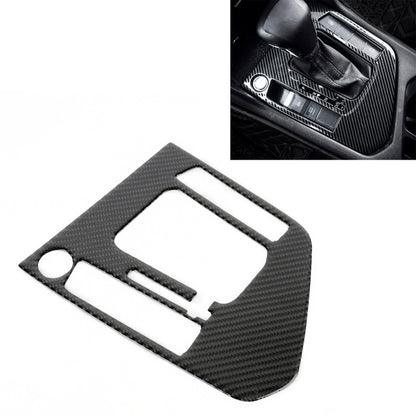 Car Carbon Fiber Gear Shift Panel Decorative Sticker for Volkswagen Tiguan L 2019-2021 by buy2fix