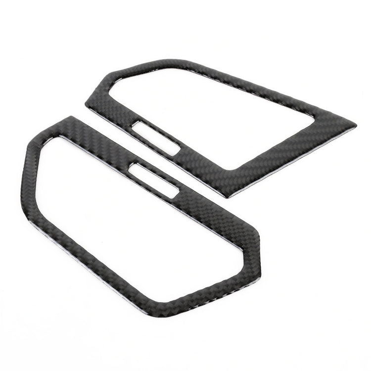 Car Carbon Fiber Central Control Side Air Outlet Frame Decorative Sticker for Volkswagen Tiguan L 2019-2021 by buy2fix