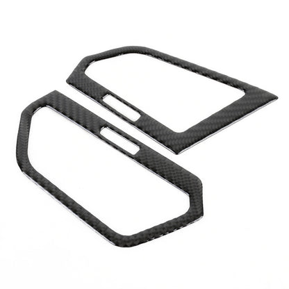 Car Carbon Fiber Central Control Side Air Outlet Frame Decorative Sticker for Volkswagen Tiguan L 2019-2021 by buy2fix