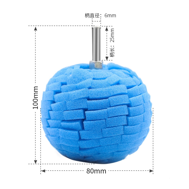 5 in 1 3 inch Car Polishing Disc Set Wheel Rim Polishing Waxing Sponge by buy2fix