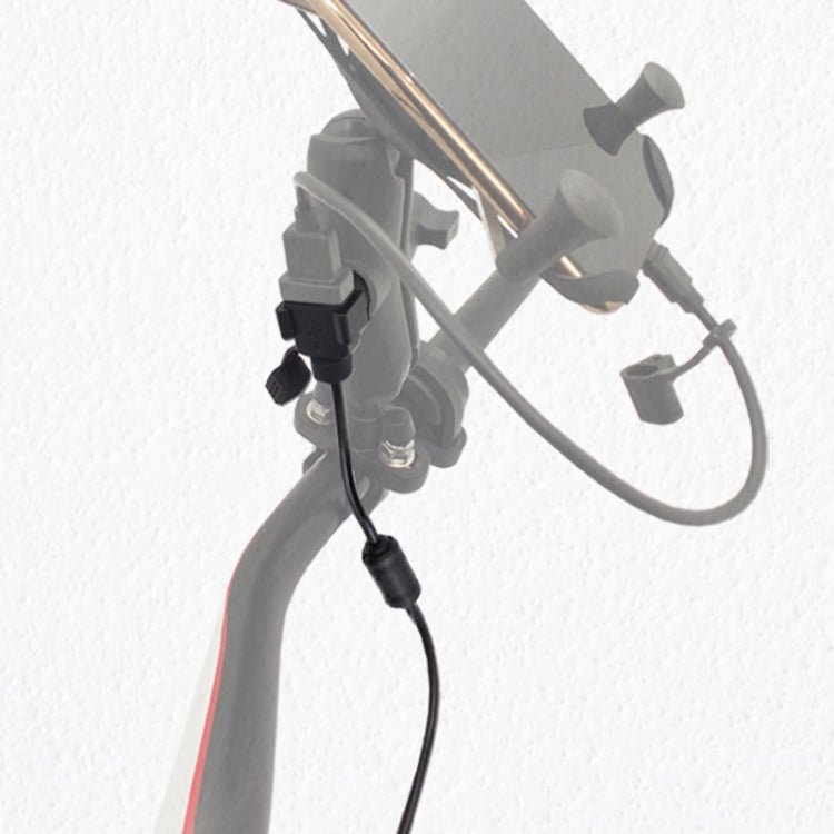 Quick Charging Waterproof Motorcycle USB Phone Charger Adapter, Cable Length: 2.27m by buy2fix