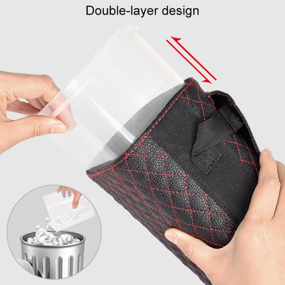 Car Back Seat Hook Garbage Can Car Storage Box (Black) by buy2fix