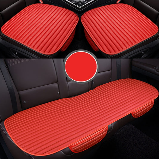 3 in 1 Car Seat Cushion Free Binding Half Inclusive Seat Mat Set (Red) by buy2fix