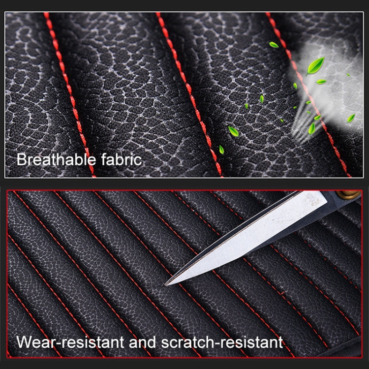 3 in 1 Car Seat Cushion Free Binding Half Inclusive Seat Mat Set (Red) by buy2fix