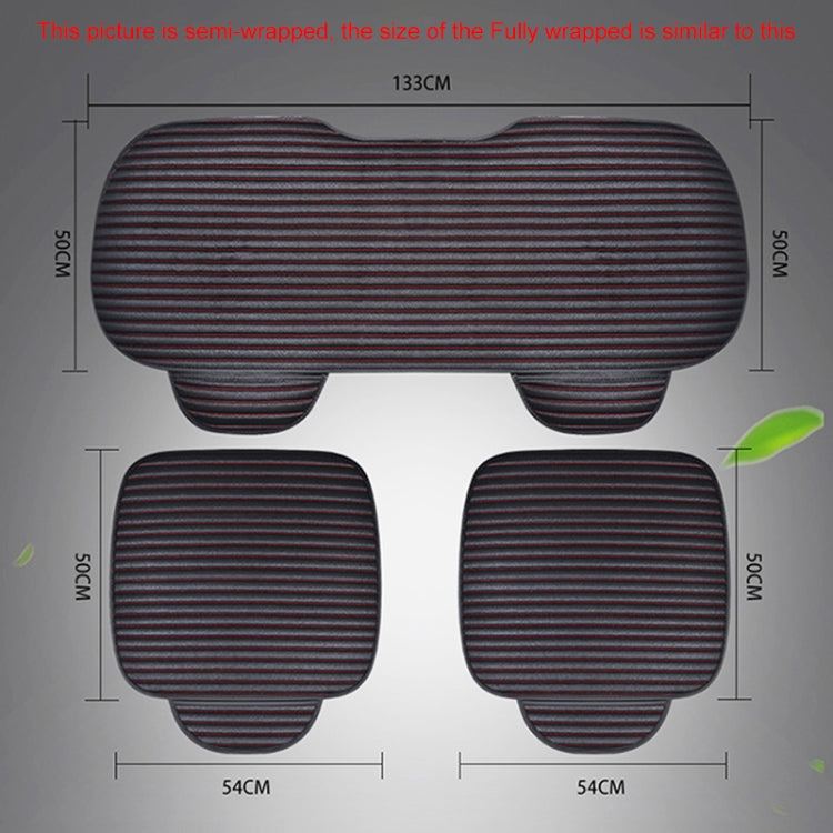 3 in 1 Car Seat Cushion Free Binding All Inclusive Seat Mat Set (Black) by buy2fix