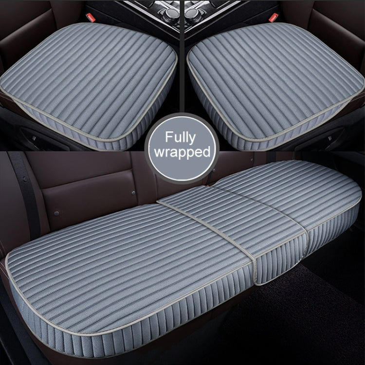 3 in 1 Car Seat Cushion Free Binding All Inclusive Seat Mat Set (Grey) by buy2fix