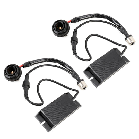 2 pièces 1156/BAU15S DC12V 50 W 6 Ohms clignotant/feu de recul/feu stop fendu double résistance décodeur
