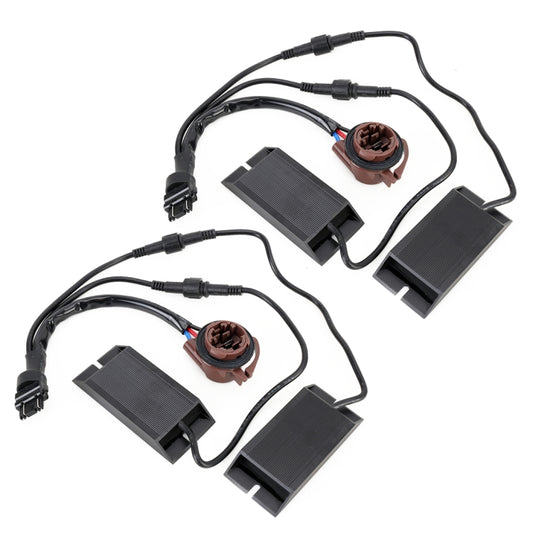 2 PCS 3157B DC12V 50W 6 Ohms Turn Signal / Reversing Light / Brake Light Split Dual Resistance Decoder - In Car by buy2fix | Online Shopping UK | buy2fix