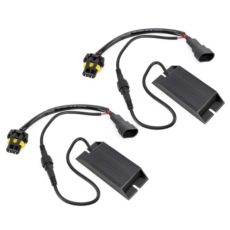 2 PCS 9006 / 9005 / 9012 DC12V 50W 6 Ohms Fog Light Split Dual Resistance Decoder - In Car by buy2fix | Online Shopping UK | buy2fix