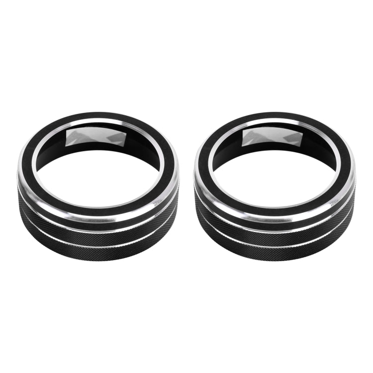 2 PCS Car Aluminum Alloy Air Conditioner Knob Case for Toyota RAV4 / Wildlander (Black) by buy2fix