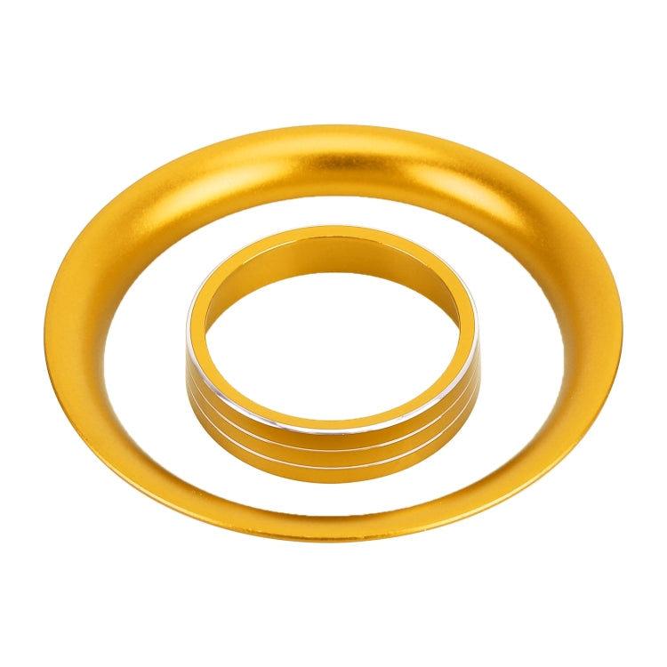 8 PCS Car Aluminum Alloy Air Conditioner Knob Case and Base for Honda XR-V (Gold) by buy2fix