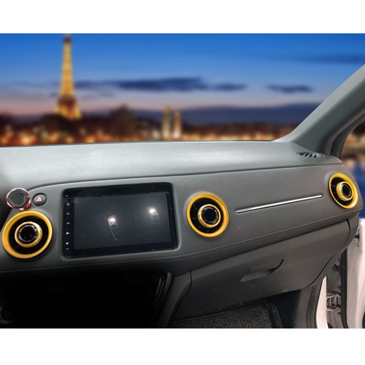 8 PCS Car Aluminum Alloy Air Conditioner Knob Case and Base for Honda XR-V (Gold) by buy2fix